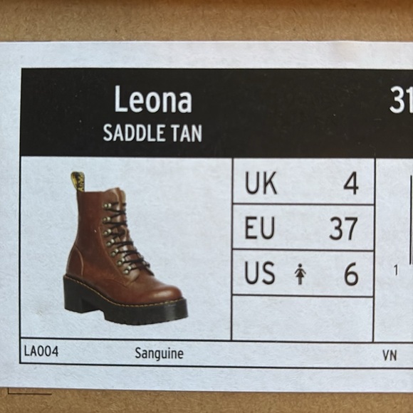Dr Martens Leona boot, women’s size 6 brown - Picture 4 of 4